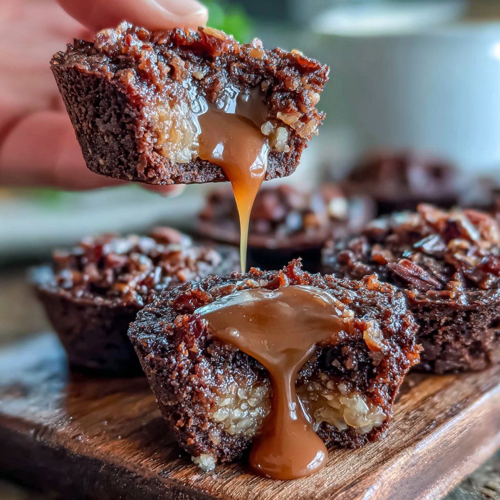 Caramel Brownie Crunch Bites