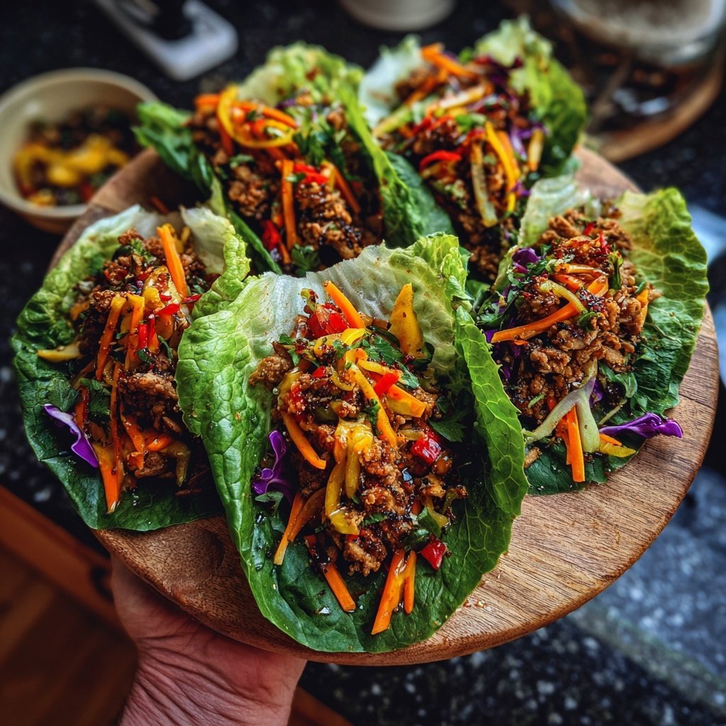 Quick Turkey Lettuce Wraps