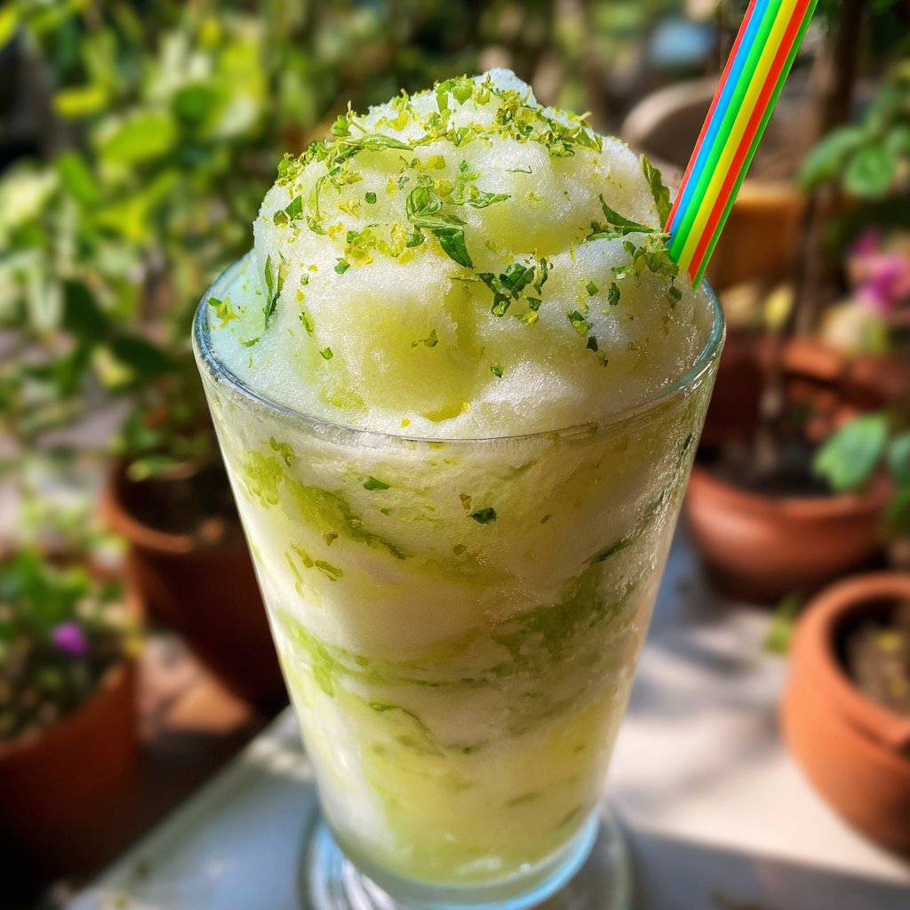 Lime Sherbet Float