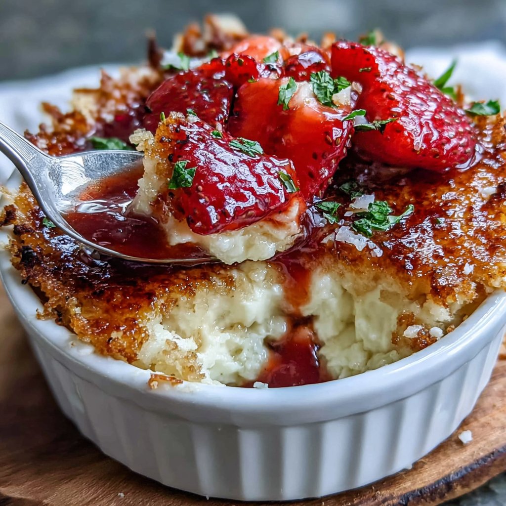 Strawberry Crème Brûlée Dessert