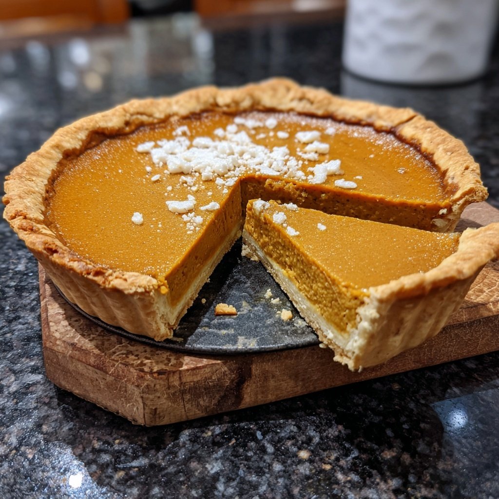 Festive Spiced Pumpkin Pie