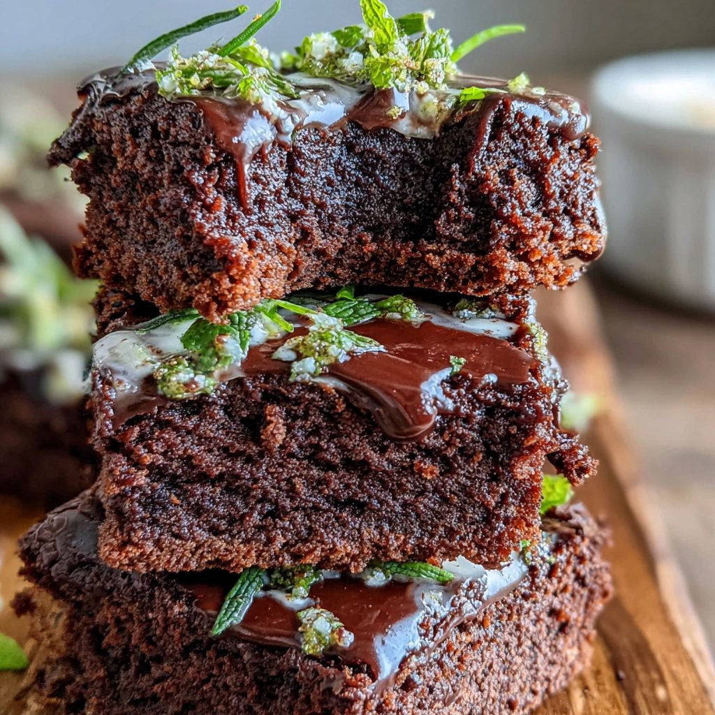 Chocolate Mint Brownie Delights