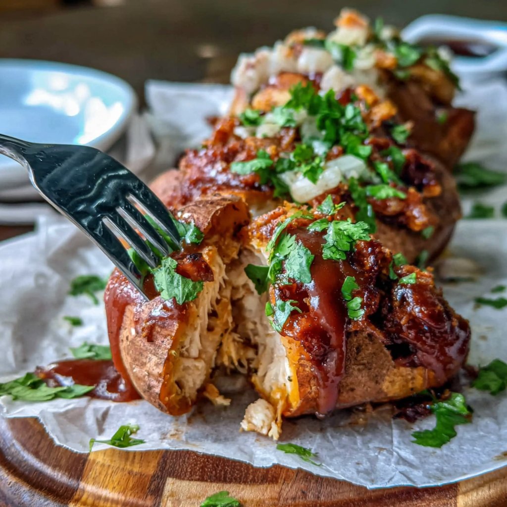 BBQ Chicken Sweet Potatoes