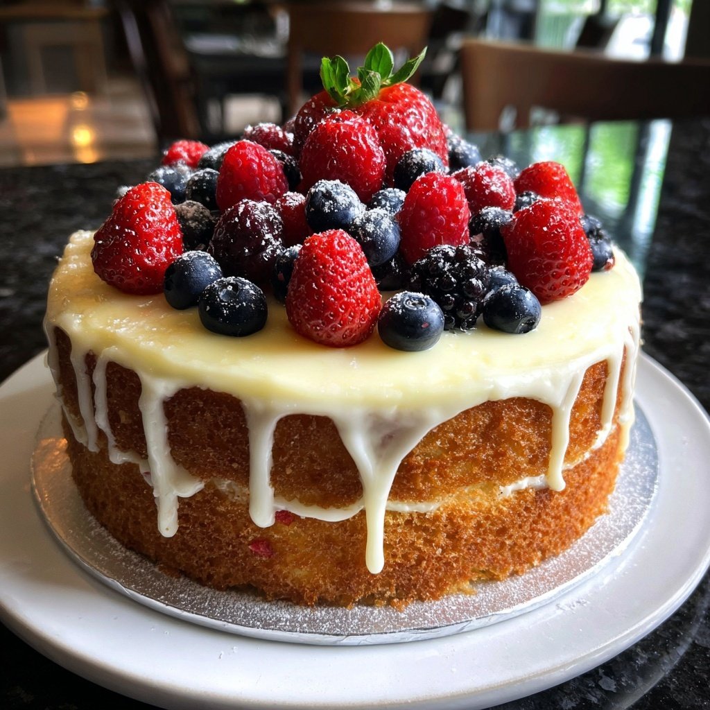 Dessert Vanilla Sponge Cake